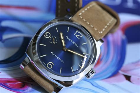 panerai small blue hands